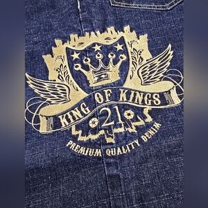 Vintage Y2K South Pole Jeans Mens size 36 Baggy Wide Hip Hop Crown King Of kings